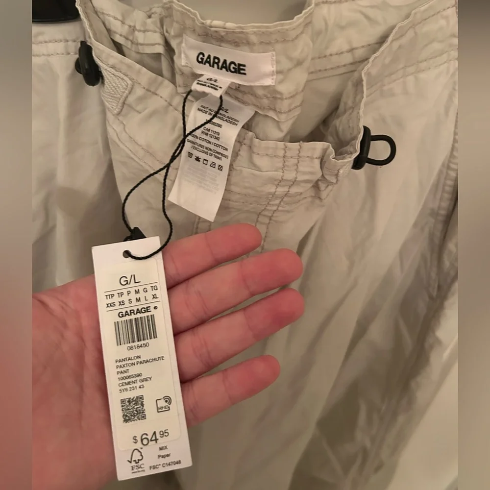 NWT Garage Paxton Parachute Pants - Picture 4 of 4
